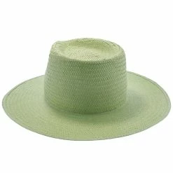 Geraldine - Betmar Paper Straw Fedora Hat -fashionablehats Sales Shop h b2001h lightgrn 5a