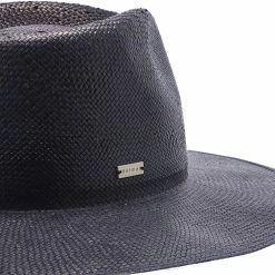 Geraldine - Betmar Paper Straw Fedora Hat -fashionablehats Sales Shop h b2001h navy 3a