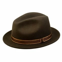 Clooney - Country Gentleman Wool Fedora Hat -fashionablehats Sales Shop h cg039 brn 0a 658de4e3 7858 4cd9 bc2f 90727a95bda6
