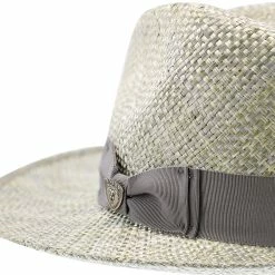 Summertime Stroll - Dobbs Straw Fedora Hat (Limited Edition) -fashionablehats Sales Shop h dssmts steel 3a