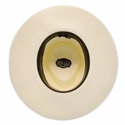 San Juan - Dobbs Vented Shantung Straw Fedora Hat -fashionablehats Sales Shop h dsvsjn nat 6a