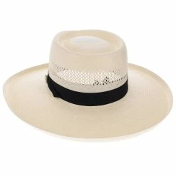 San Juan - Dobbs Vented Shantung Straw Fedora Hat -fashionablehats Sales Shop h dsvsjn nat 6a d612d6a0 b881 4bff 9d91 9db6f47d1d16