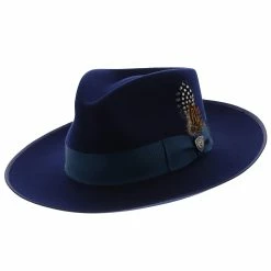 Cool Kid - Dobbs Wool Felt Fedora Hat -fashionablehats Sales Shop h dwcokdb navy 0