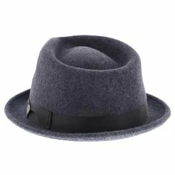 Shorty - Dobbs Wool Felt Fedora Hat -fashionablehats Sales Shop h dwshty grey 3