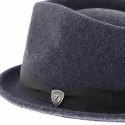 Shorty - Dobbs Wool Felt Fedora Hat -fashionablehats Sales Shop h dwshty grey 4