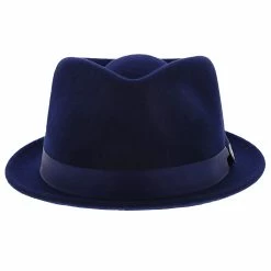 Shorty - Dobbs Wool Felt Fedora Hat -fashionablehats Sales Shop h dwshty navy 1