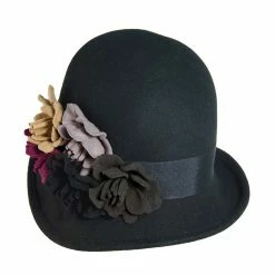 Flora - Scala Wool Cloche Hat -fashionablehats Sales Shop h lf100 blk 0a 5c0a6974 ce7b 4340 bdf7 0b645978b686