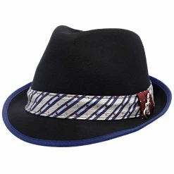 Notes - Santana Wool Felt Fedora Hat -fashionablehats Sales Shop h san372 blk 0a ec38c958 e5fe 4722 9549 db6994fadc75