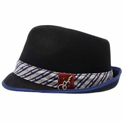 Notes - Santana Wool Felt Fedora Hat -fashionablehats Sales Shop h san372 blk 3a