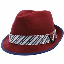 Notes - Santana Wool Felt Fedora Hat -fashionablehats Sales Shop h san372 burg 1a