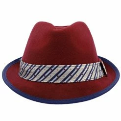 Notes - Santana Wool Felt Fedora Hat -fashionablehats Sales Shop h san372 burg 2a