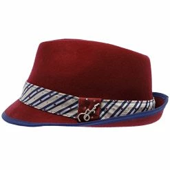 Notes - Santana Wool Felt Fedora Hat -fashionablehats Sales Shop h san372 burg 3a