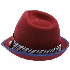 Notes - Santana Wool Felt Fedora Hat -fashionablehats Sales Shop h san372 burg 6a