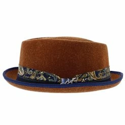Cast - Santana Wool Felt Fedora Hat -fashionablehats Sales Shop h san395 rust 2a