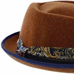 Cast - Santana Wool Felt Fedora Hat -fashionablehats Sales Shop h san395 rust 3a