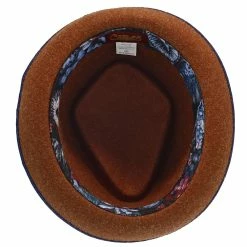 Cast - Santana Wool Felt Fedora Hat -fashionablehats Sales Shop h san395 rust 6a