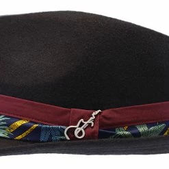 Selbo - Santana Wool Felt Fedora Hat -fashionablehats Sales Shop h san397 blk 5a