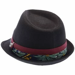 Selbo - Santana Wool Felt Fedora Hat -fashionablehats Sales Shop h san397 blk 6a