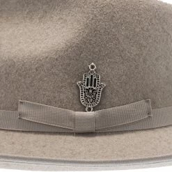 Nomad - Santana Wool Felt Fedora Hat -fashionablehats Sales Shop h san398 stone 4a