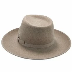 Nomad - Santana Wool Felt Fedora Hat -fashionablehats Sales Shop h san398 stone 5a