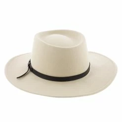 Black Hawk - Stetson Felt Gambler Hat - SWBKHK -fashionablehats Sales Shop h swbkhk silverbelly 3