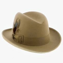 Homburg - Stetson Fur Felt Homburg Hat - TFHOMBB -fashionablehats Sales Shop h tfhombb 3