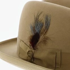 Homburg - Stetson Fur Felt Homburg Hat - TFHOMBB -fashionablehats Sales Shop h tfhombb 4
