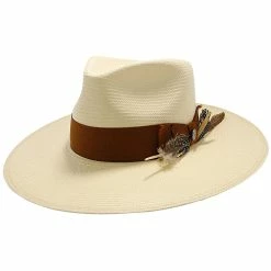 Atacama - Stetson Shantung Straw Fedora Hat 33 Atacama - Stetson Shantung Straw Fedora Hat -fashionablehats Sales Shop h tsatcm nat 1a