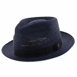 Inwood - Stetson Hemp Fedora Hat - TSINWDB -fashionablehats Sales Shop h tsinwdb navy 0
