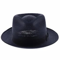 Inwood - Stetson Hemp Fedora Hat - TSINWDB -fashionablehats Sales Shop h tsinwdb navy 1