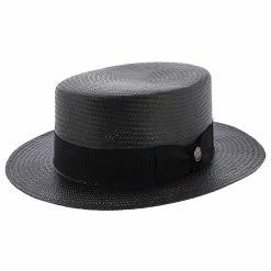 Keeneland - Stetson Shantung Straw Boater Hat -fashionablehats Sales Shop h tskeld blk 0a 93190e98 ce04 469a b589 f2408e073f83
