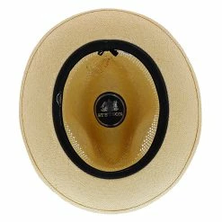 Brentwood - Stetson Shantung Straw Fedora Hat -fashionablehats Sales Shop h tsmoor nat 6a