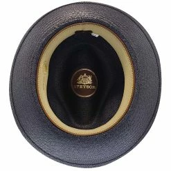 Brentwood - Stetson Shantung Straw Fedora Hat -fashionablehats Sales Shop h tsmoor navy 7a