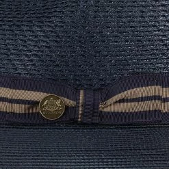 Nantucket - Stetson Milan Straw Fedora Hat 35 Nantucket - Stetson Milan Straw Fedora Hat -fashionablehats Sales Shop h tsnant navy 5a