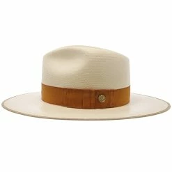 Tri-City - Stetson Shantung Straw Fedora Hat -fashionablehats Sales Shop h tstcty nat 2a