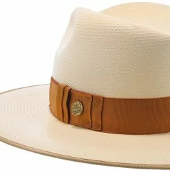 Tri-City - Stetson Shantung Straw Fedora Hat -fashionablehats Sales Shop h tstcty nat 3a