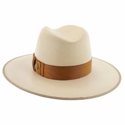 Tri-City - Stetson Shantung Straw Fedora Hat -fashionablehats Sales Shop h tstcty nat 4a