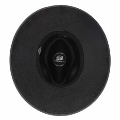 Tri-City - Stetson Shantung Straw Fedora Hat -fashionablehats Sales Shop h tstctyb blk 7a
