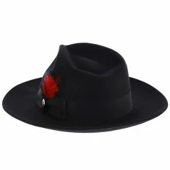Gurnee - Stetson Crushable Wool Felt Fedora Hat 29 Gurnee - Stetson Crushable Wool Felt Fedora Hat -fashionablehats Sales Shop h twgurn black 3
