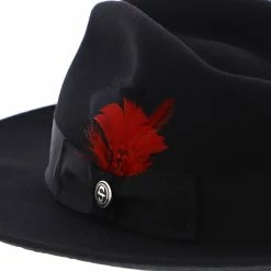 Gurnee - Stetson Crushable Wool Felt Fedora Hat 32 Gurnee - Stetson Crushable Wool Felt Fedora Hat -fashionablehats Sales Shop h twgurn black 4