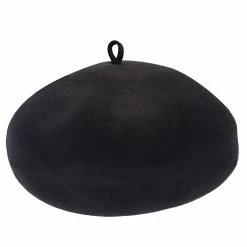 Simone - Stetson Wool Beret Hat -fashionablehats Sales Shop h twsme blk 4a