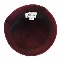 Simone - Stetson Wool Beret Hat -fashionablehats Sales Shop h twsme burgundy 5a