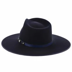 Night Sky B - Stetson Wool Felt Fedora Hat -fashionablehats Sales Shop h xwngskb navy 3