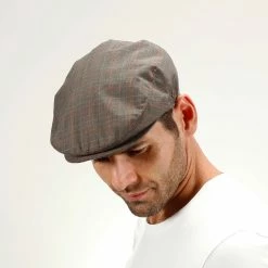 The Fairway - Walrus Hats Brown/Red Plaid Polyester Ivy Cap 23 The Fairway - Walrus Hats Brown/Red Plaid Polyester Ivy Cap -fashionablehats Sales Shop h3010 plbr 1