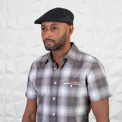 Walrus Hats Luxe Check Duckbill Wool Flat Cap -fashionablehats Sales Shop h6023