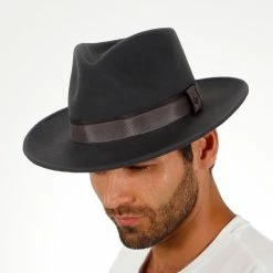 Tampa - Walrus Hats Grey Center Dent Wool Felt Fedora Hat -fashionablehats Sales Shop h7029 gy 1