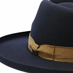 On Fleek - Walrus Hats Wool Fedora Hat -fashionablehats Sales Shop h7062 navy 3a