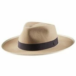 Carraway - Helen Kaminski Wide Flat Brim Wool Felt Fedora