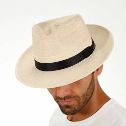 Rushmore - Stetson Palm Straw Fedora Hat -fashionablehats Sales Shop htsrshm nat 1