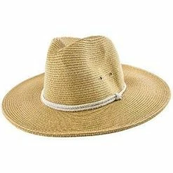 Summer - Jeanne Simmons Toyo Straw Wide Brim Fedora Hat - 6966